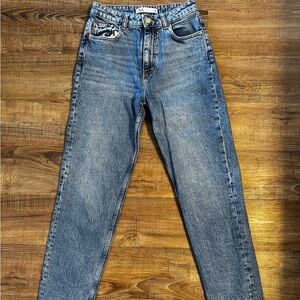 ZARA Mom Fit Blue Denim Jeans- Size 4